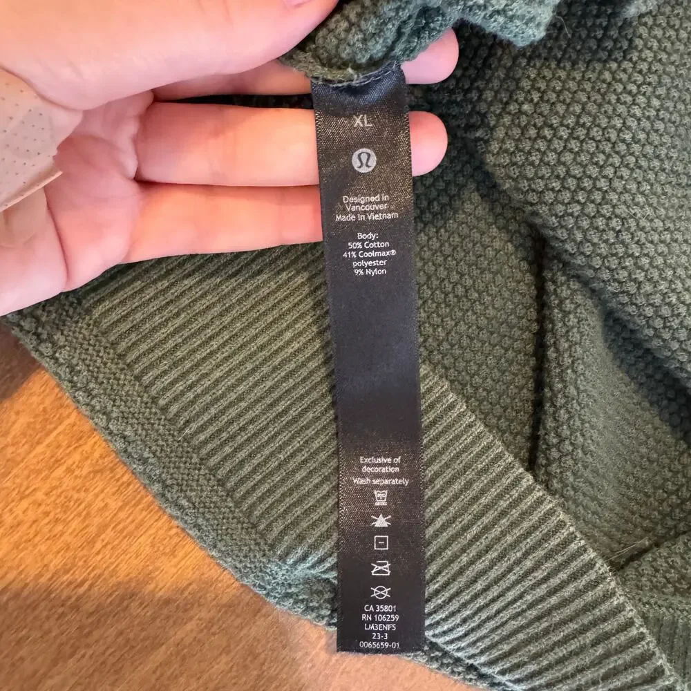 Lululemon Textured Knit Classic-Fit Crewneck Sweater